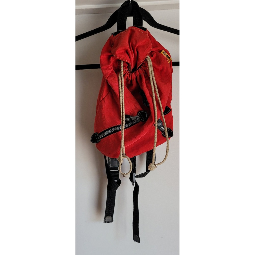 Kodak Backpack Red Unisex Camera Bag Vintage Rucksack Pack Carry